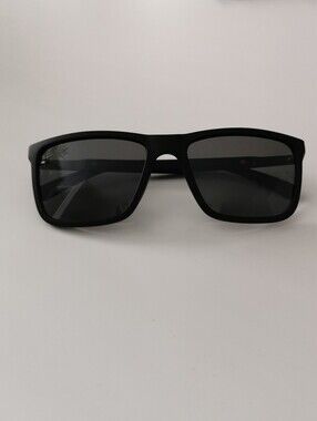 Men's Polarized Sportcheck Bentley Matte Black Rectangular Sunglasses